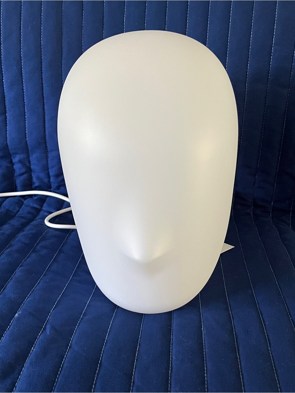 IKEA White Matte Head-Shaped Accent Lantern